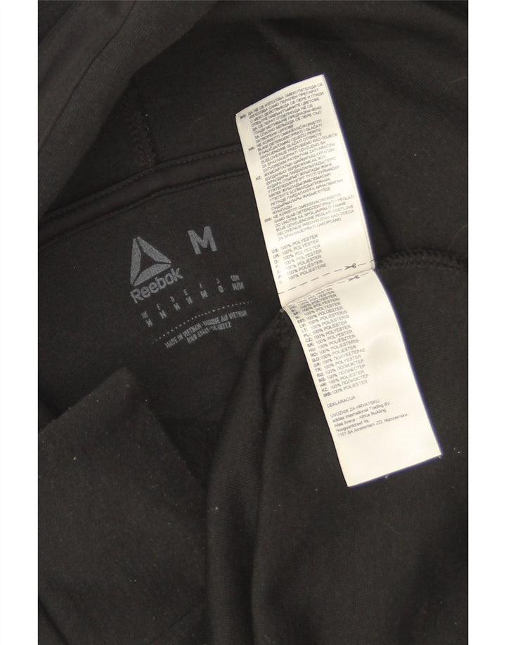 Reebok Pull à Capuche Graphic Homme Noir Moyen Polyester