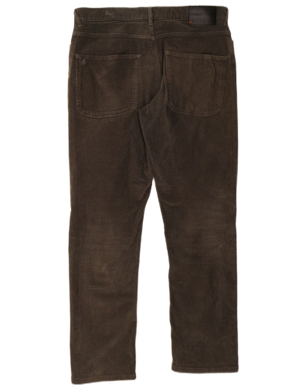 Pantalon droit en velours côtelé pour homme White Stuff W32 L29 Coton kaki