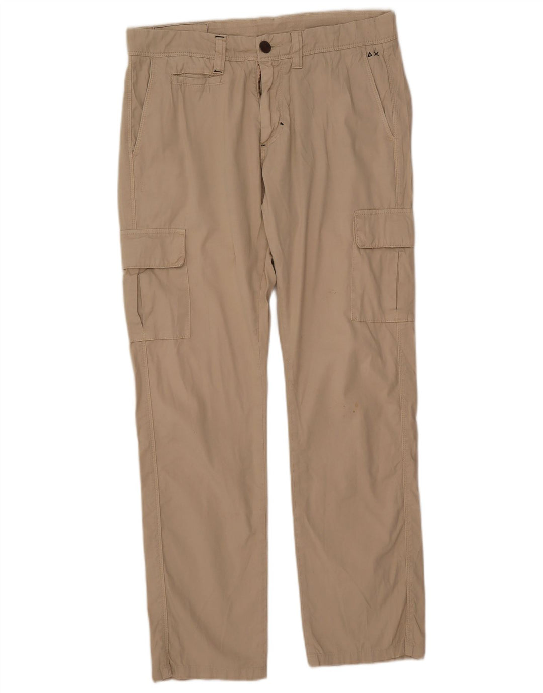 Sun68 Pantalon Cargo Droit Homme W30 L30 Coton Beige