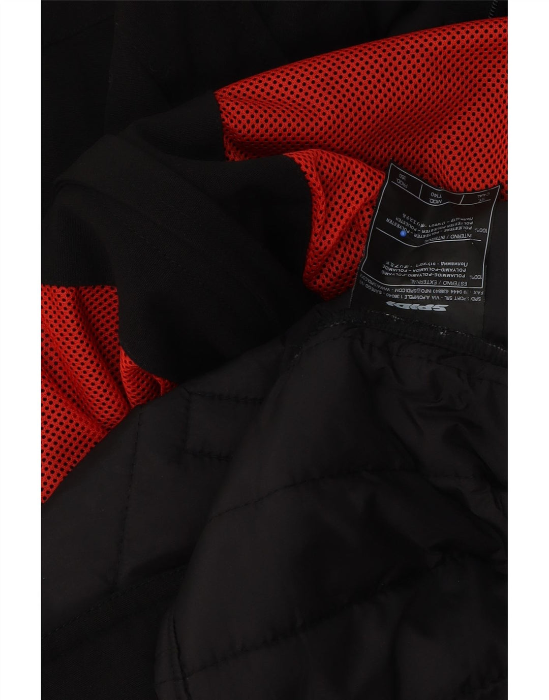 Spidi Veste Racer Homme UK 40 Large Noir Colorblock Polyamide
