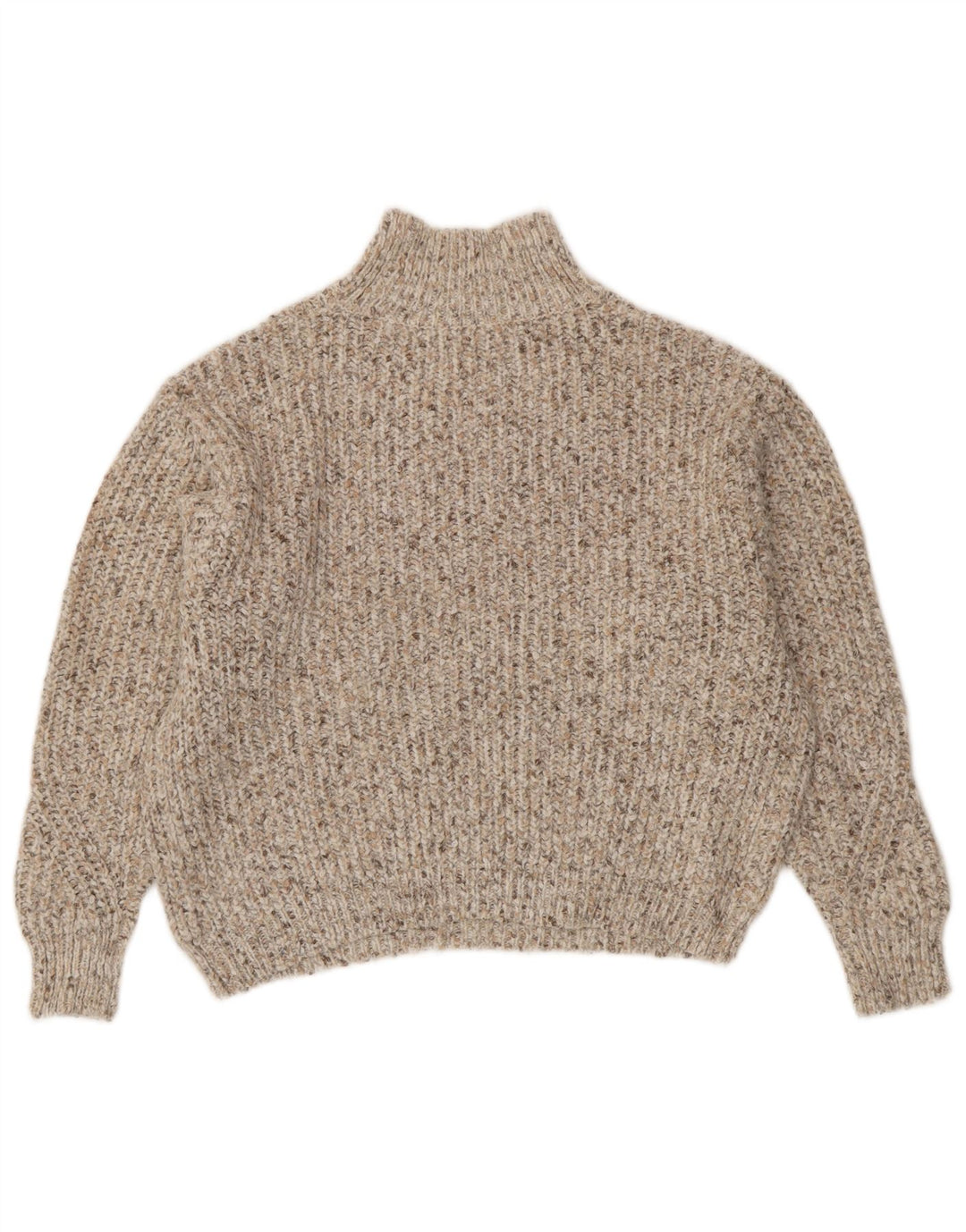 Marks & Spencer Pull col roulé pour femme UK 14 Beige moyen