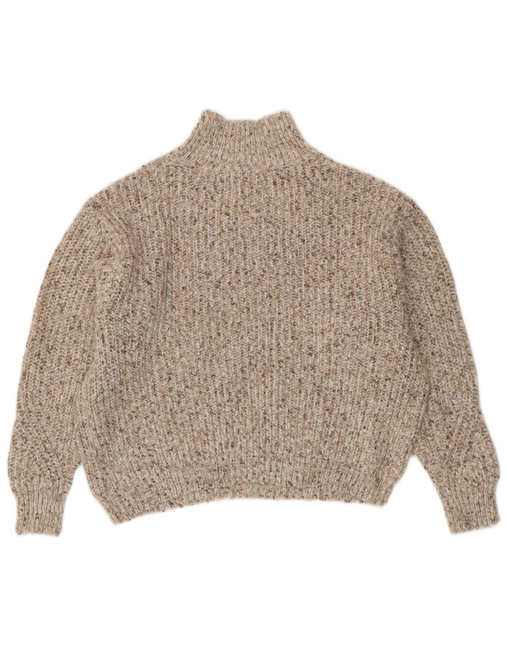 Marks & Spencer Pull col roulé pour femme UK 14 Beige moyen
