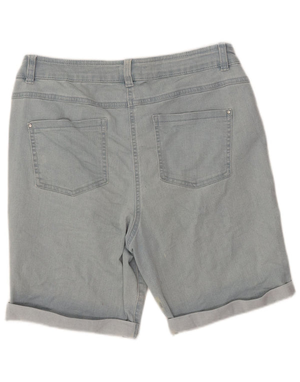 MAX & CO. Short en jean pour femme UK 14 Large W32 Bleu Coton