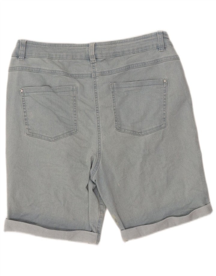 MAX & CO. Short en jean pour femme UK 14 Large W32 Bleu Coton