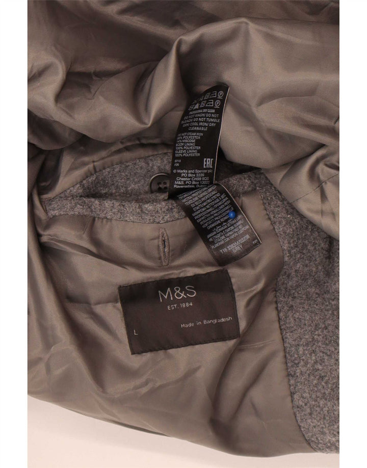 Marks & Spencer Manteau pour homme UK 40 Large Gris Polyester