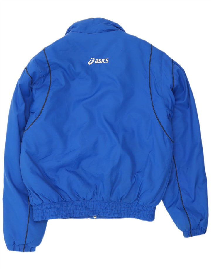 Asics Veste de survêtement pour homme Large Bleu Nylon
