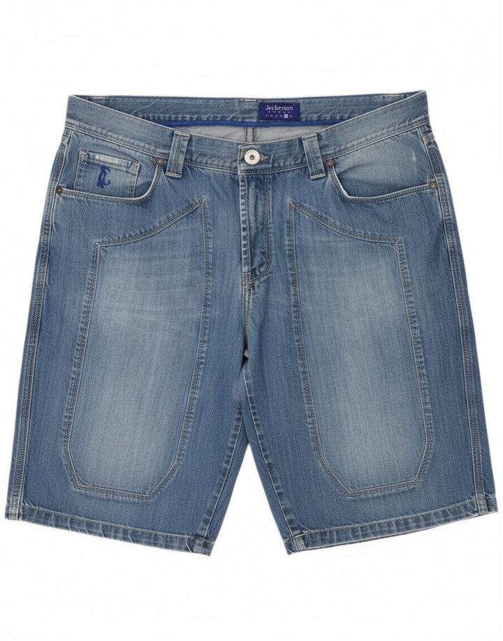 JECKERSON Mens Denim Shorts W40 XL Blue
