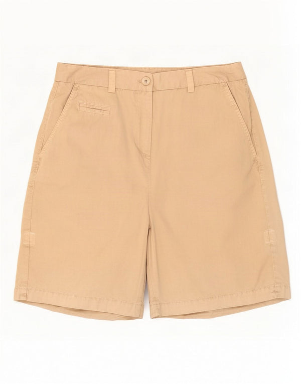 Marks & Spencer Womens Chino Shorts UK 10 Small W30 Beige Cotton