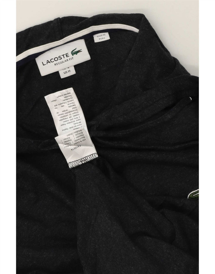 Lacoste Pull à capuche pour homme Taille 4 Coton gris moyen