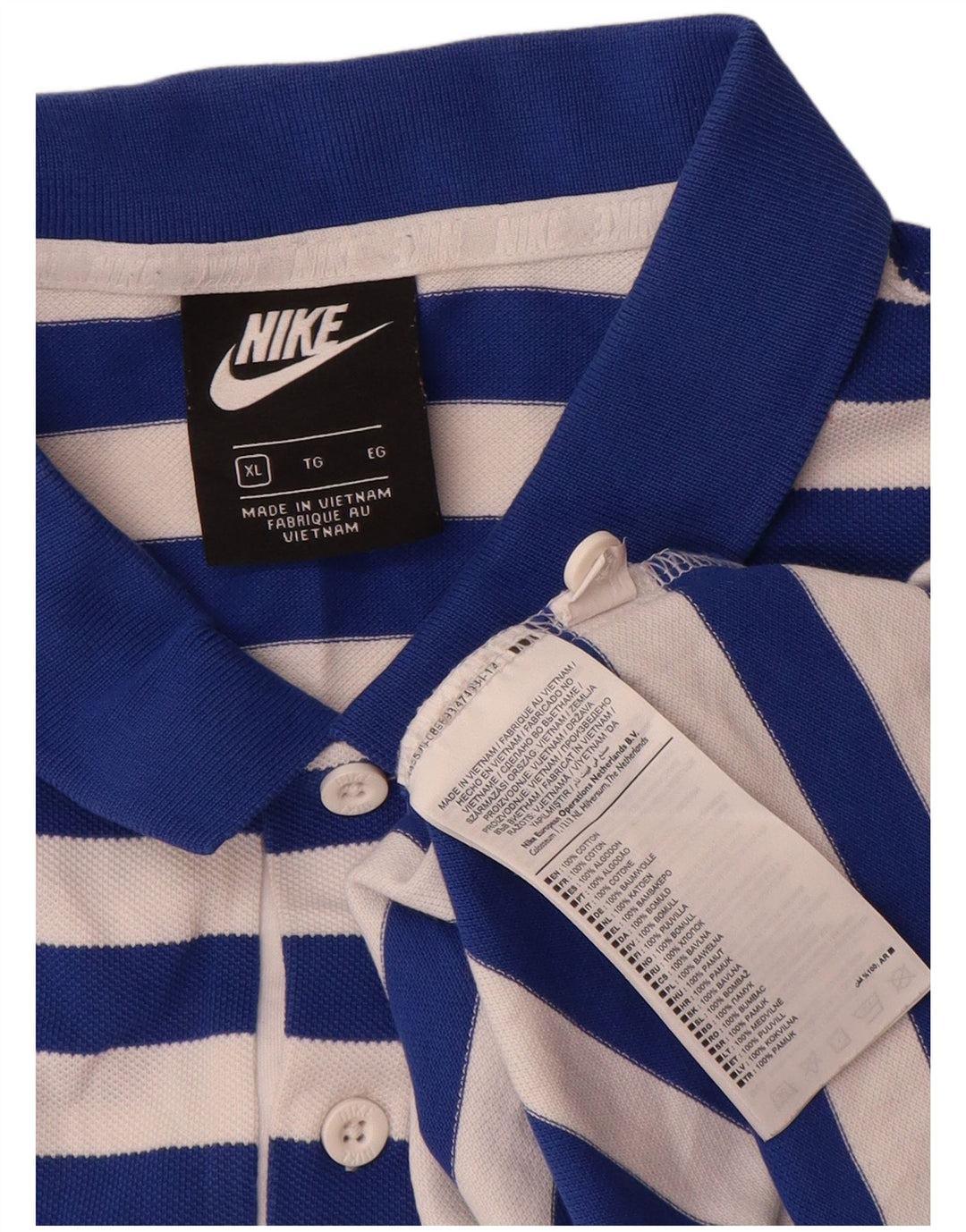 Polo Nike Homme XL Bleu Coton
