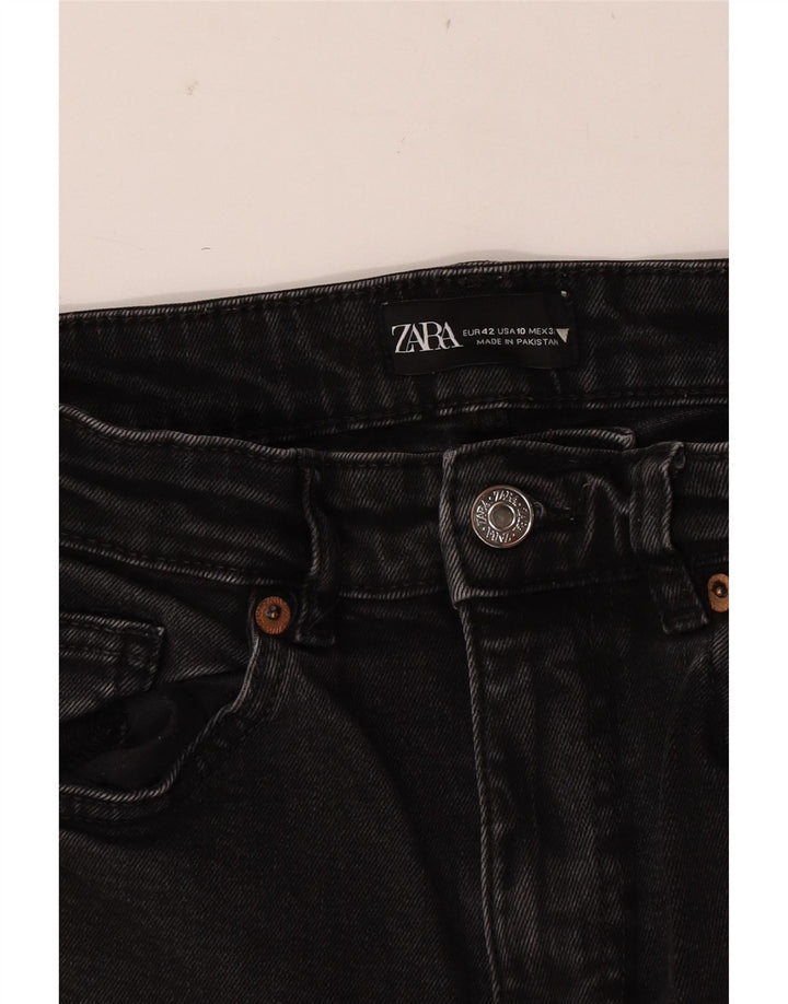 Zara Jean court bootcut pour femme EU 42 Large W32 L24 Noir