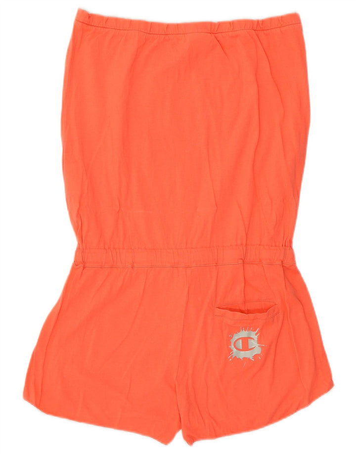 Champion Combishort graphique à épaules dénudées pour femme UK 12 Orange moyen