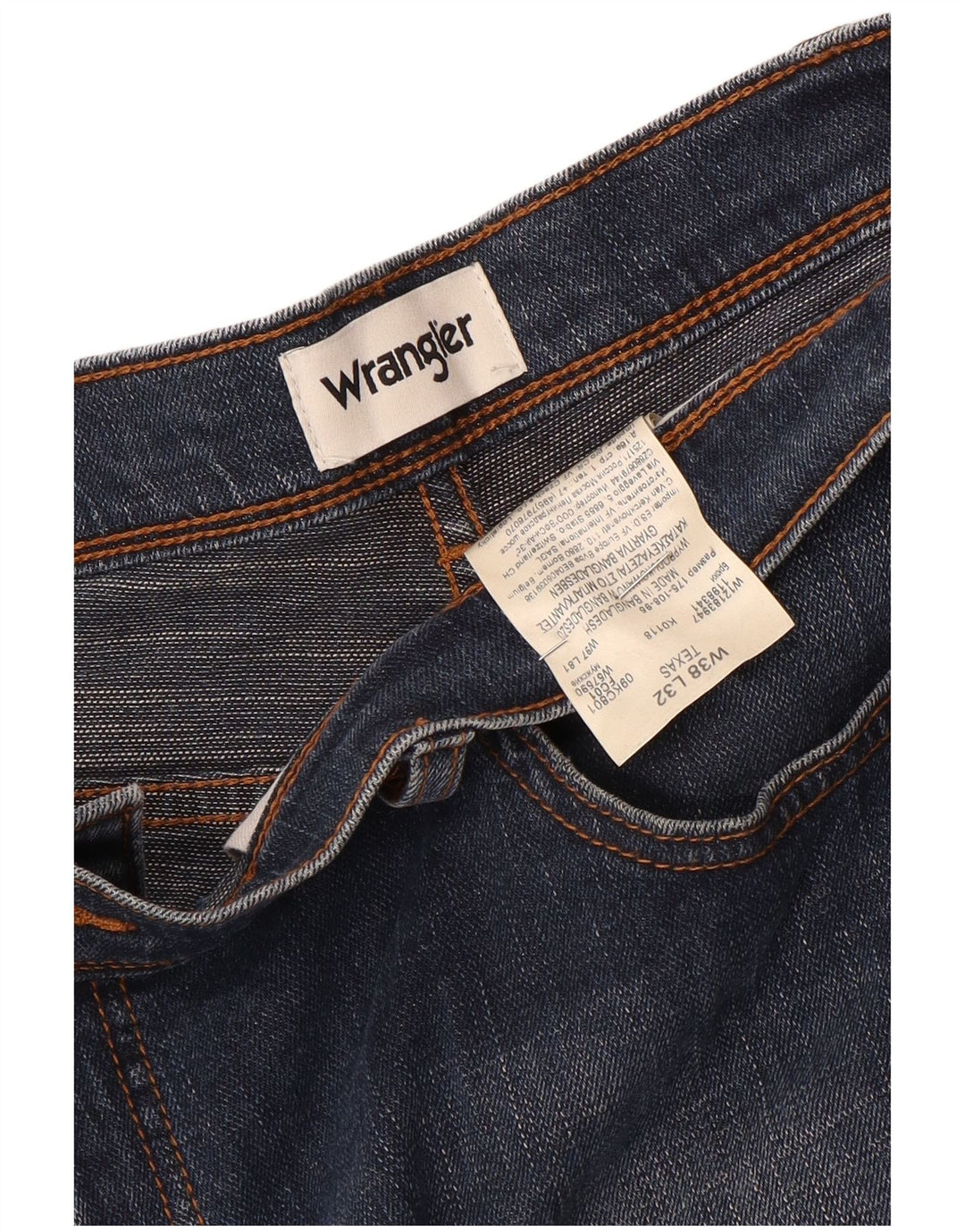 Wrangler Jean Droit Texas Homme W38 L32 Bleu Coton