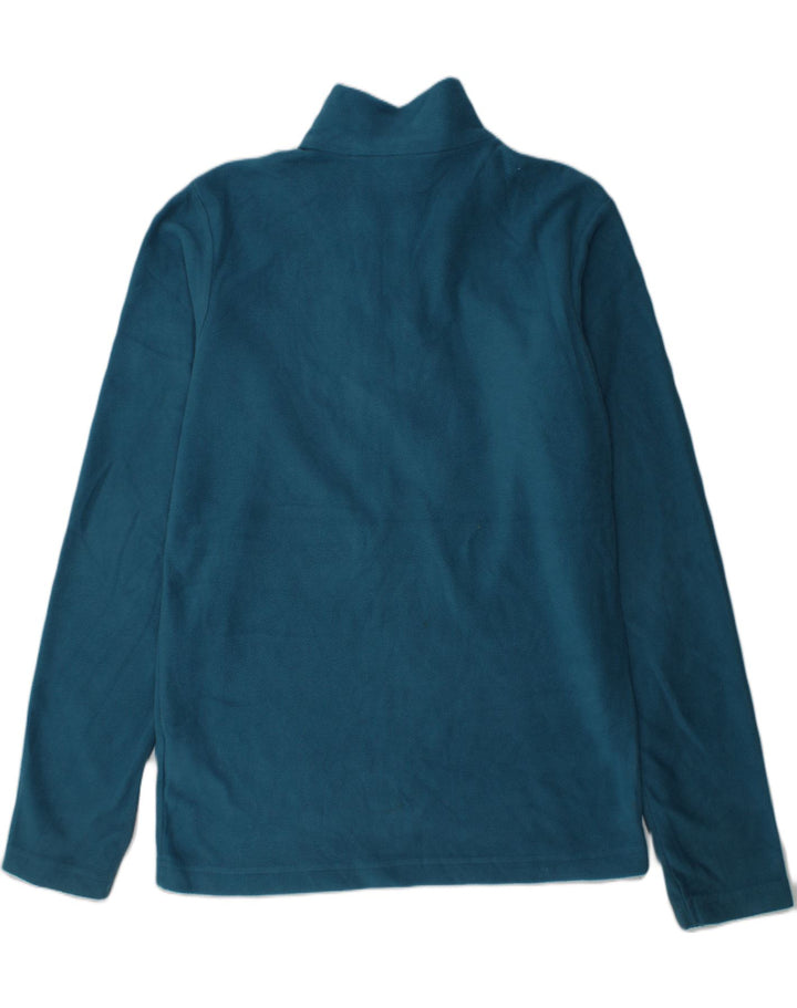 MOUNTAIN WAREHOUSE Girls Zip Neck Fleece Jumper 11-12 Years Blue Polyester | Vintage Mountain Warehouse | Thrift | Second-Hand Mountain Warehouse | Used Clothing | Messina Hembry 