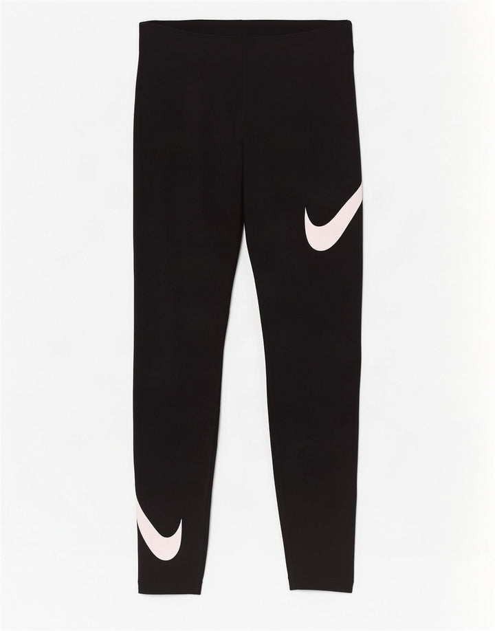 Nike Legging graphique pour femme UK 8 Small Noir Coton