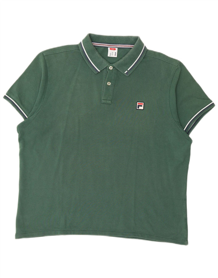 Fila Polo Homme IT 54 Large Vert