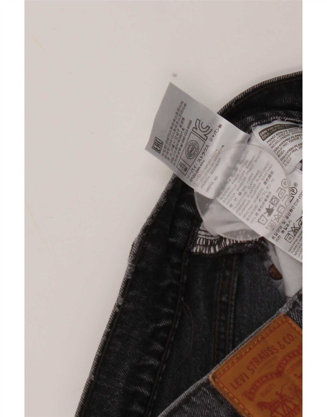Levi's Jean Droit Femme W27 L26 Gris Coton