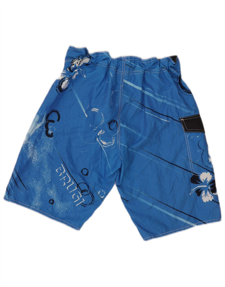 Brugi Short de Bain Graphique Homme Petit Bleu Floral Polyester
