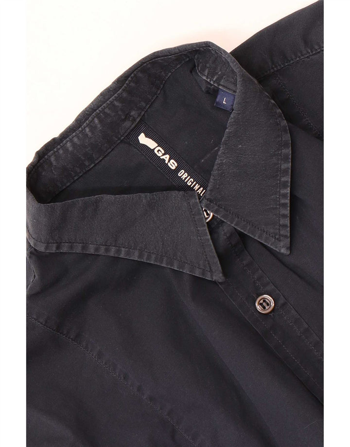 Gas Chemise Homme Large Bleu Marine