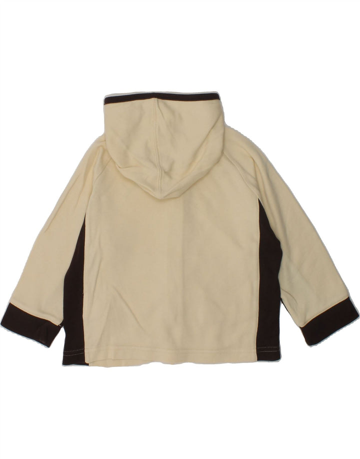 PUMA Baby Girls Zip Hoodie Sweater 9-12 Months Beige Colourblock Cotton | Vintage Puma | Thrift | Second-Hand Puma | Used Clothing | Messina Hembry 