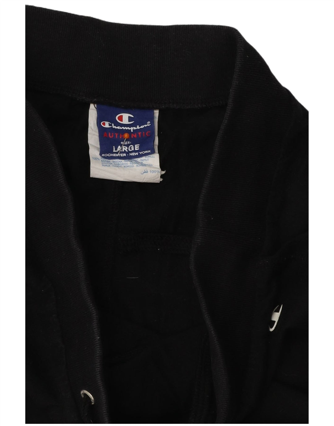 CHAMPION Pantalon de survêtement pour femme Joggers UK 16 Large Noir Coton