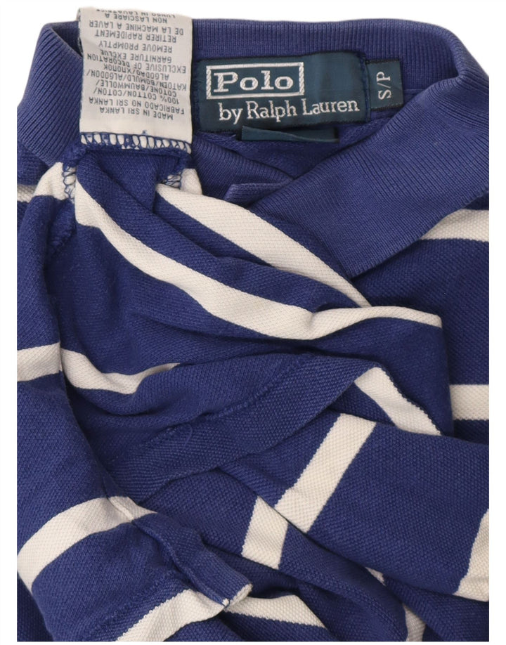 POLO RALPH LAUREN Polo Homme Petit Bleu Marine Rayé Coton