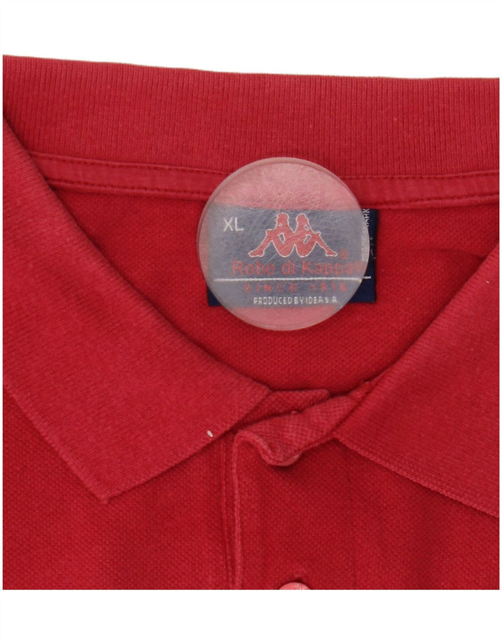 Kappa Polo à Manches Longues Homme XL Rouge