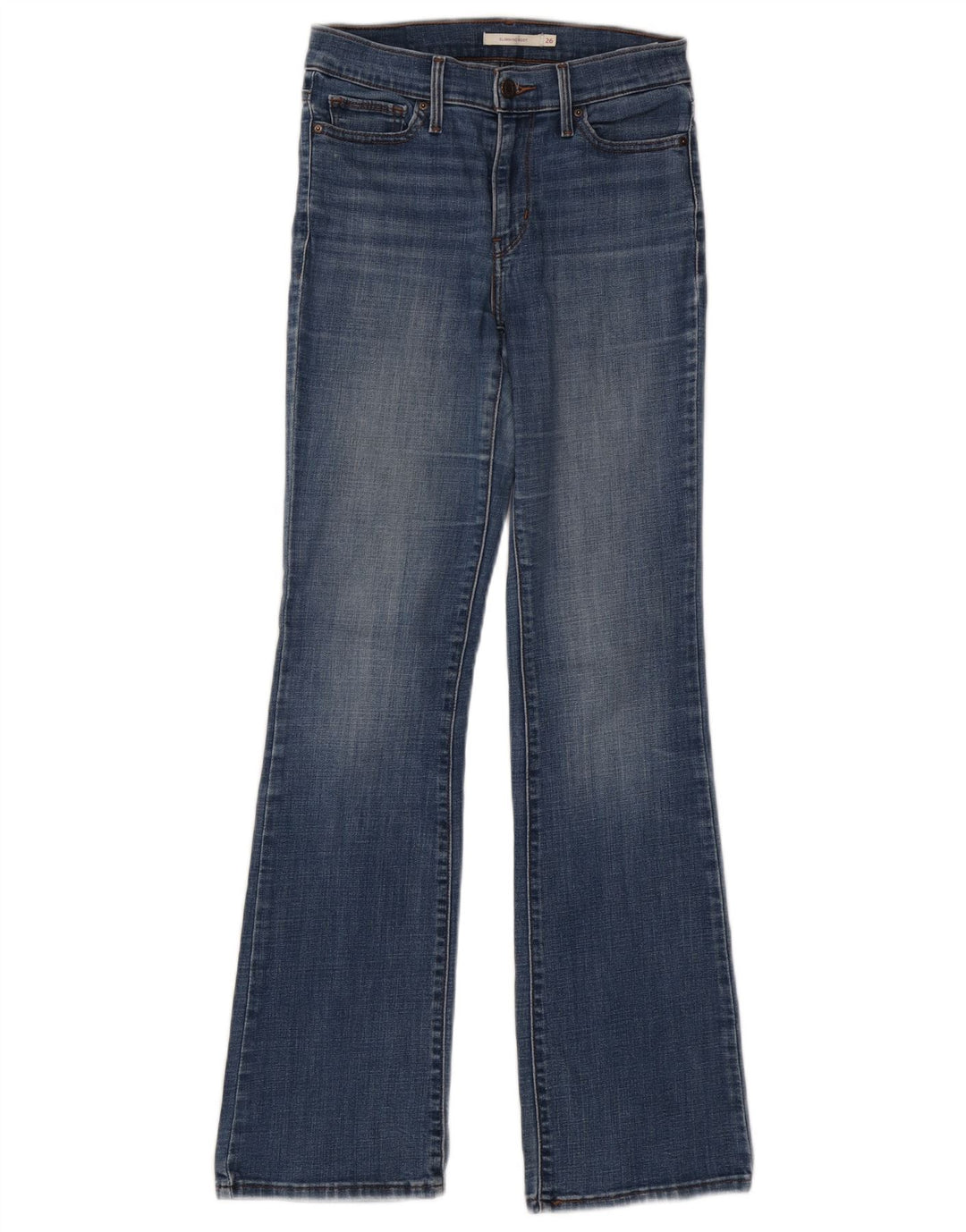 LEVI'S Jean Bootcut Amincissant Femme W26 L32 Bleu Coton