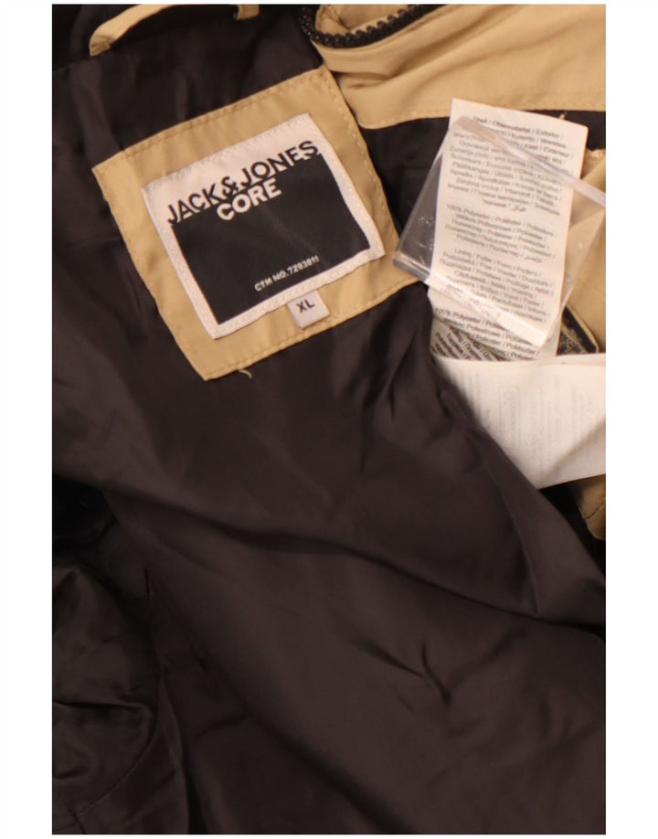 Jack & Jones Veste matelassée à capuche pour homme UK 42 XL Beige Polyester