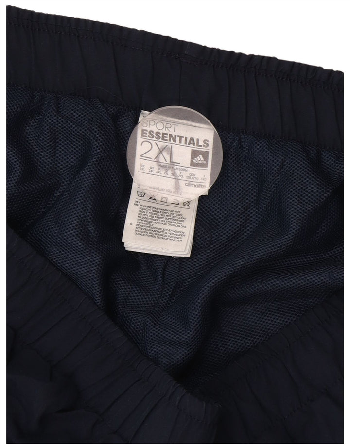 Adidas Short de sport Climalite pour homme 2XL Bleu marine Polyester