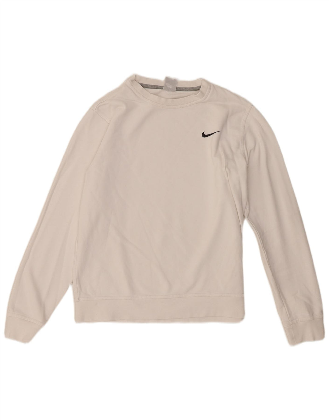 Nike Womens Sweatshirt Jumper UK 16 Grand Blanc Coton