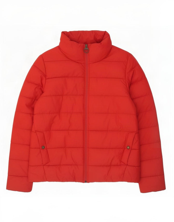 Barbour Veste matelassée pour femme UK 16 Large Rouge