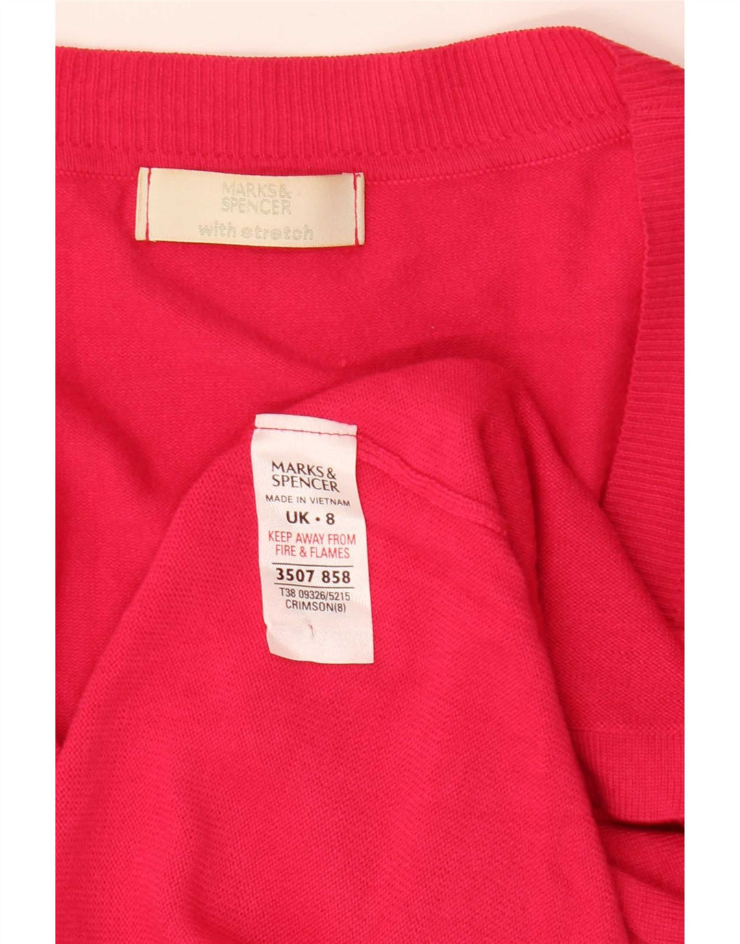 Marks & Spencer Pull Cardigan Femme UK 8 Petite Viscose Rose