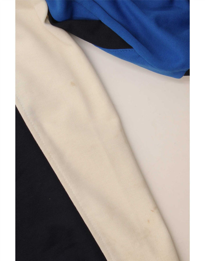 Diadora Veste de survêtement graphique pour hommes, grand bleu, polyester color block