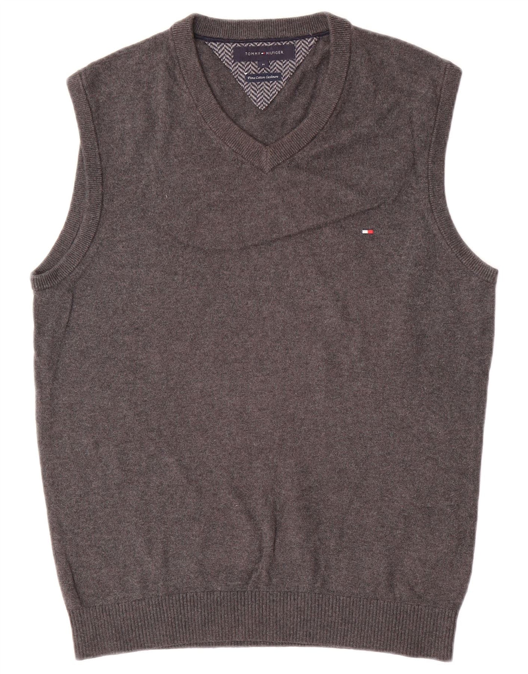 Tommy Hilfiger Débardeur Vest Homme Gris Moyen Coton
