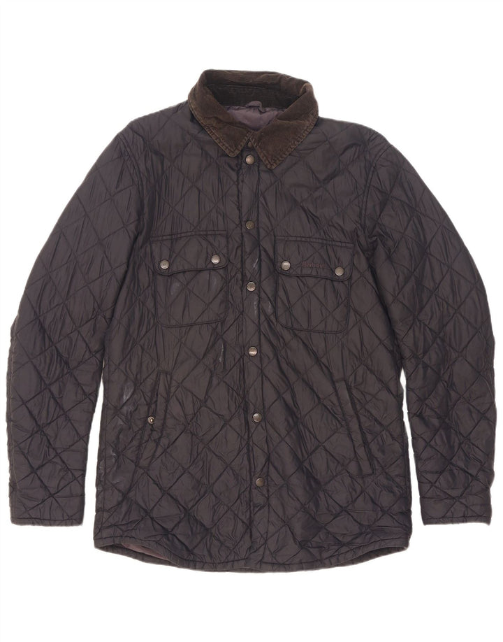 Barbour Veste matelassée pour hommes UK 38 Medium Navy Blue Polyamide