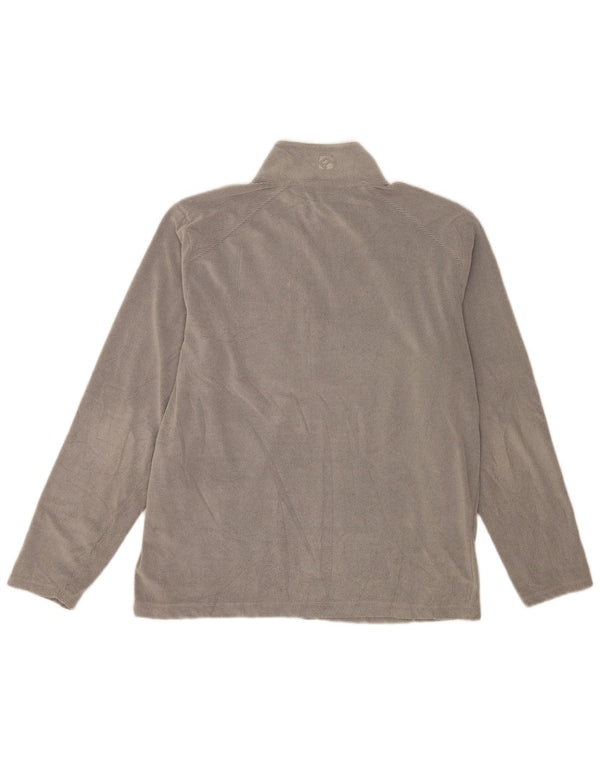 Rohan Pull polaire à col zippé pour homme, grand gris, polyester