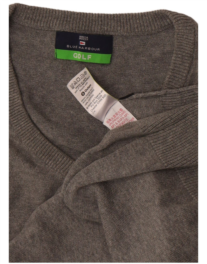 MARKS & SPENCER Débardeur Blue Harbour Vest pour homme UK 38/40 Gris moyen