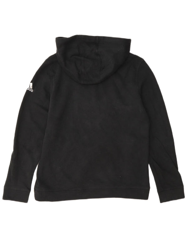Adidas Pull à capuche graphique Miami Hurricanes pour femme UK 12/14 Noir moyen