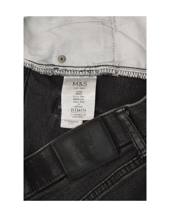 Marks & Spencer Jean droit régulier femme W36 L31 coton gris