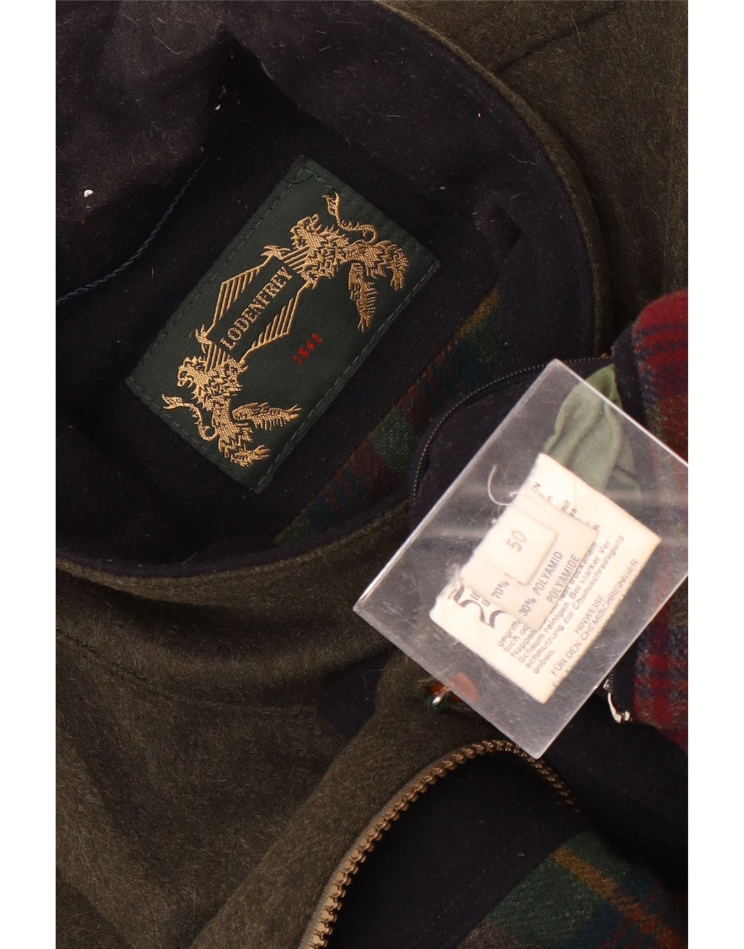 LODENFREY Veste Utilitaire Homme IT 50 Large Laine Verte