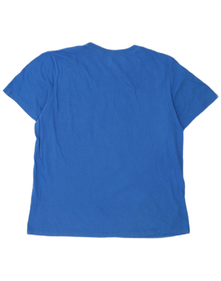Nike T-shirt graphique pour homme en coton bleu Taille L