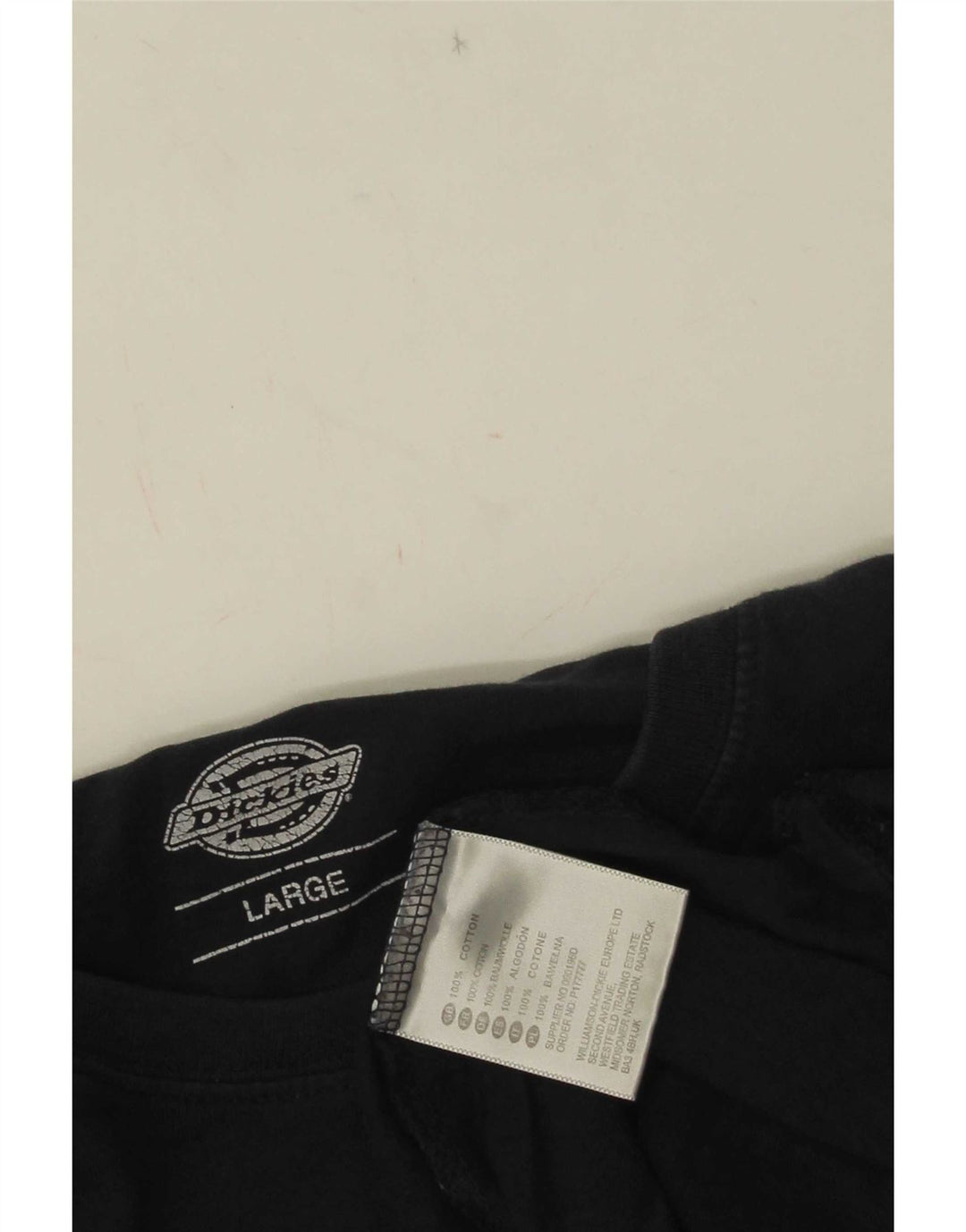 Dickies Homme T-Shirt Graphique Haut Large Bleu Marine Coton