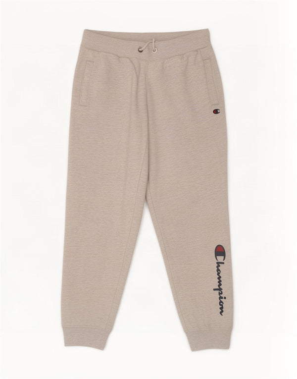 Champion Pantalon de Survêtement Graphique Homme Joggers Petit Gris Coton