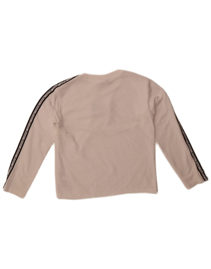 Champion Garçon Graphic Top Manches Longues 9-10 ans Coton Blanc Moyen