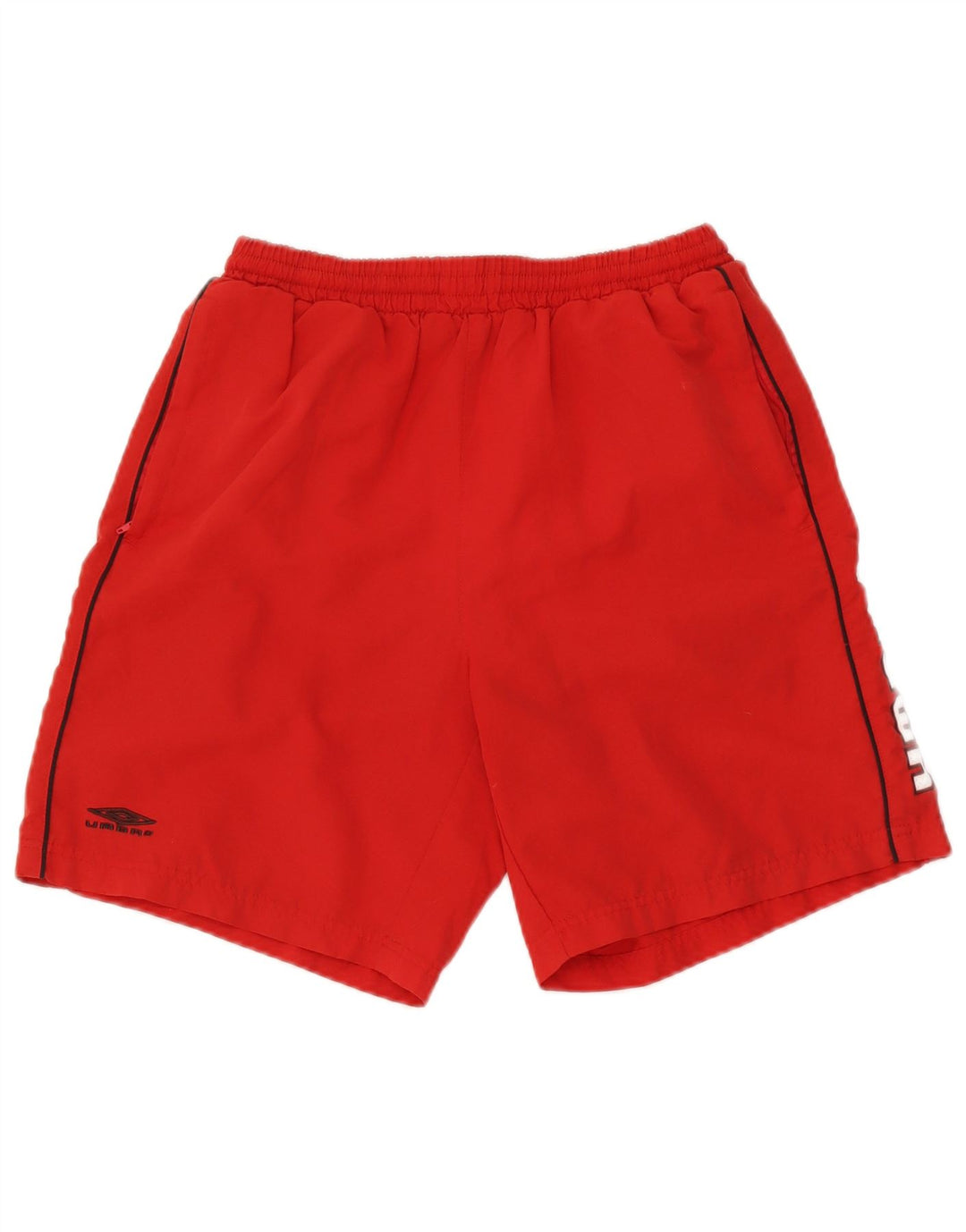 Umbro Short de Sport Graphique Homme Petit Rouge Polyester