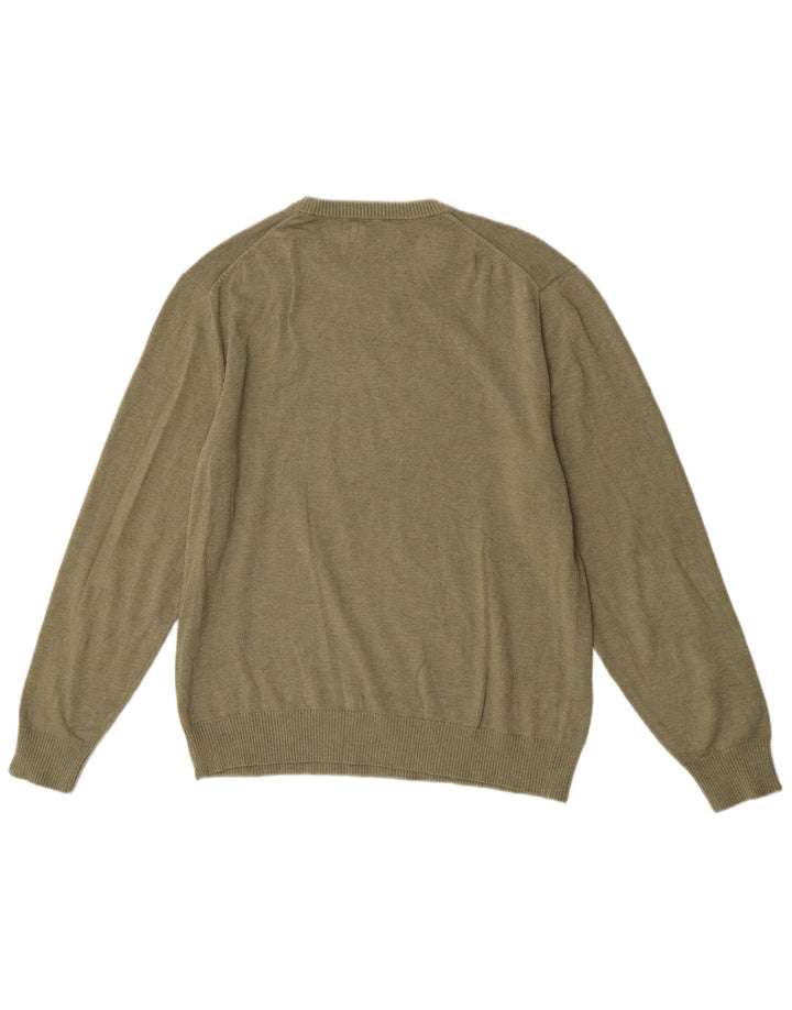 U.S. Polo Assn. Pull col rond homme vert moyen polyester