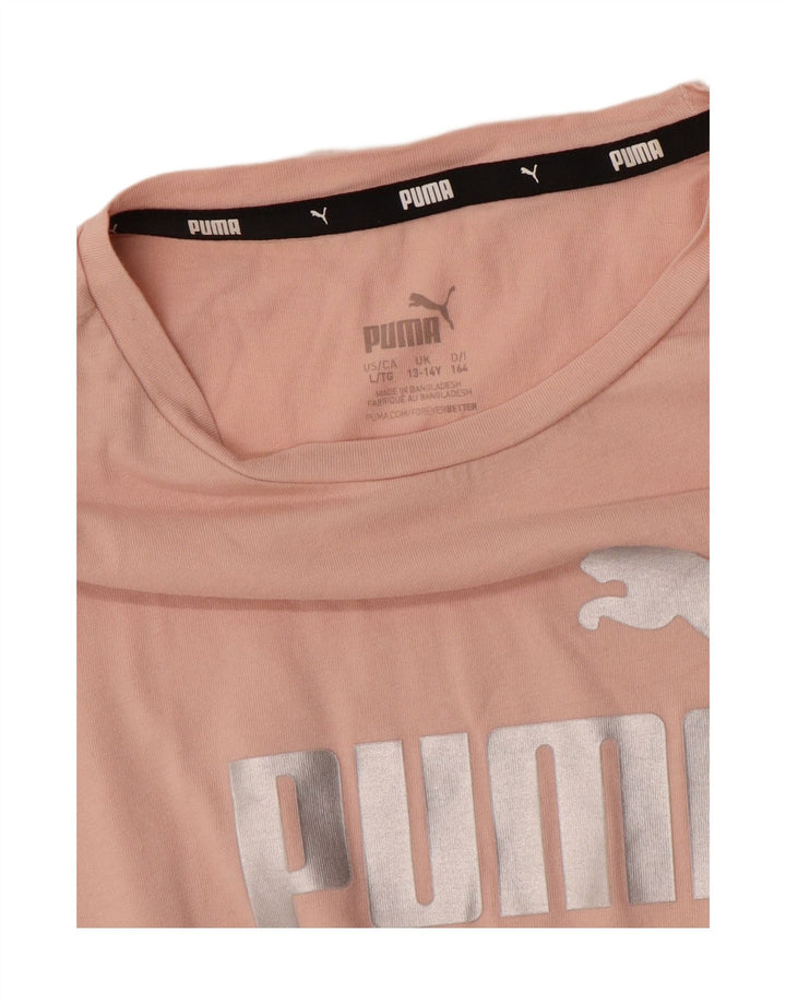 PUMA T-Shirt Graphique Fille 13-14 Ans Rose