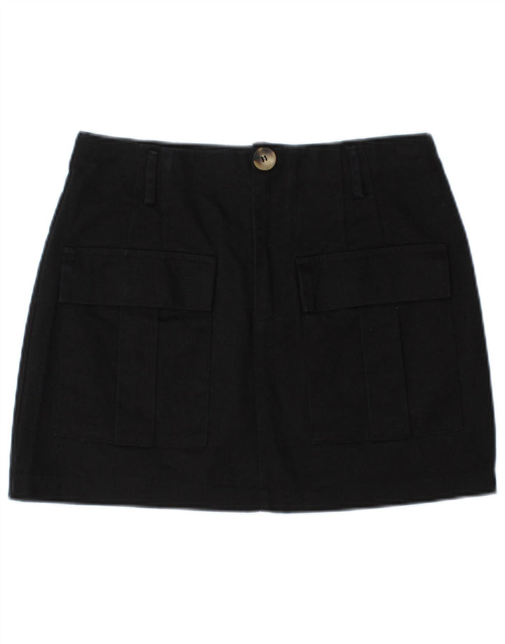 Zara Femme Mini Jupe Cargo Medium W28 Bleu Marine