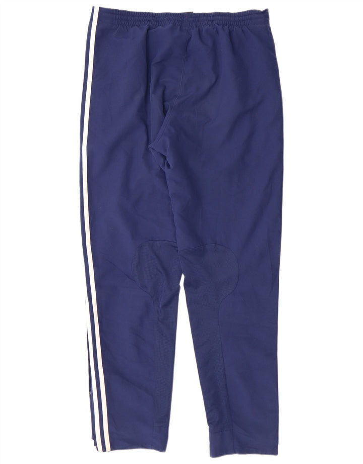 Adidas Pantalon de survêtement pour homme UK 38/40 Bleu marine moyen Polyester